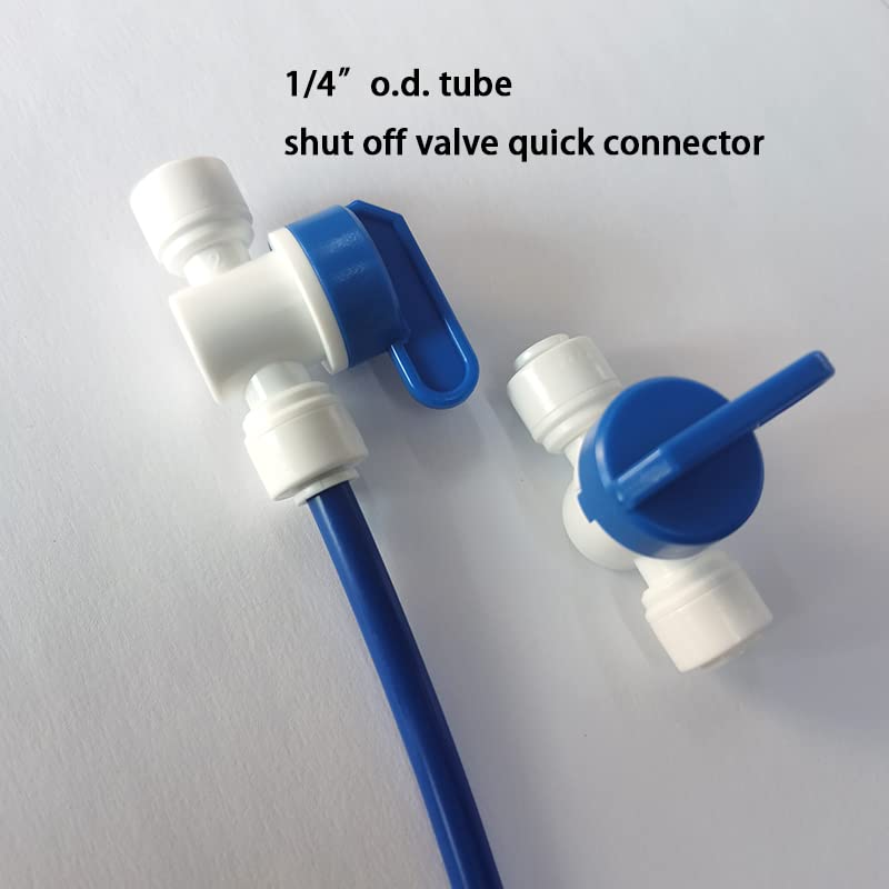 Malida Water purifier quick Push to Connect, RO water filter fittings 1/4 inch tubing quick connect,Ball Valve, Check Valve,Tee Set Of 12 (Connector set of 12) - Image 3